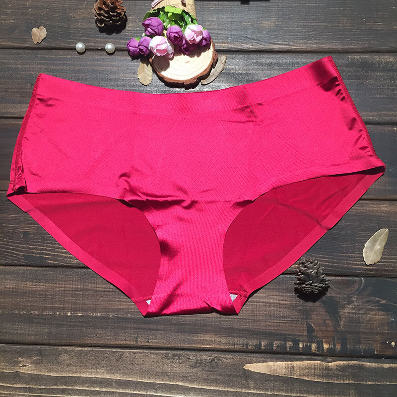 Culottes Rouges pour Femmes, Culottes en Soie glacée pour Femmes