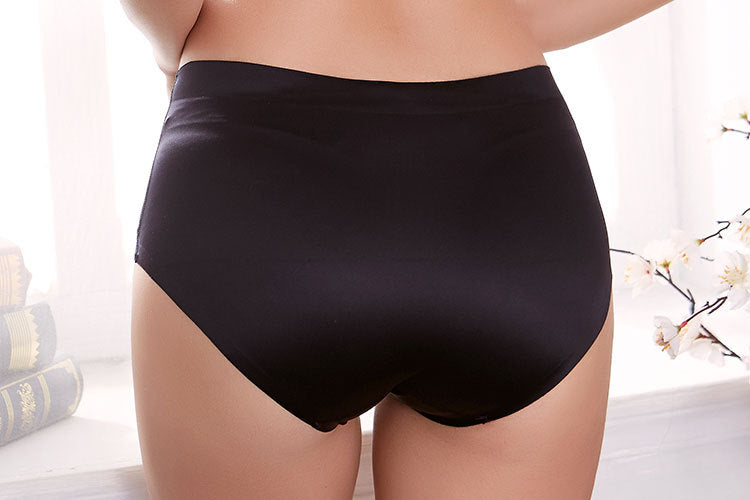 Culottes Noires pour Femmes, Culottes en Soie glacée pour Femmes
