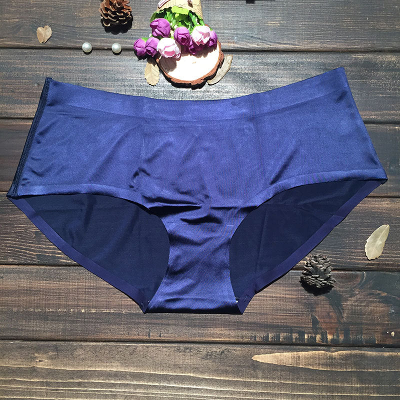 Culottes Bleue pour Femmes, Culottes en Soie glacée pour Femmes
