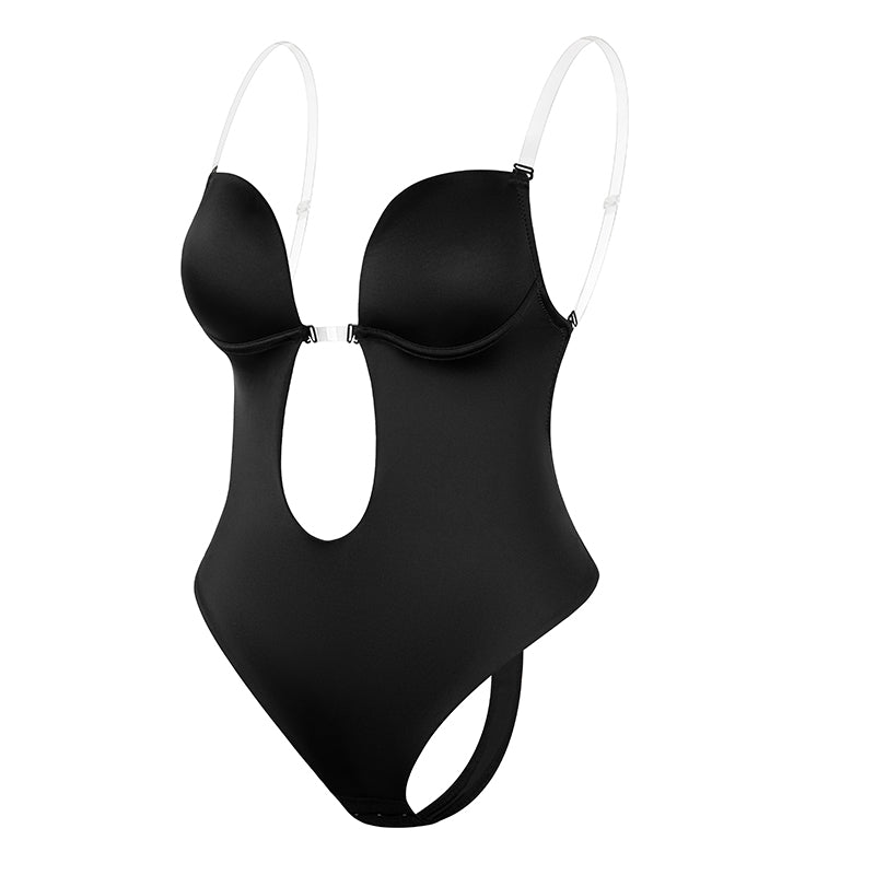 Soutien-gorge push-up dos nu / Noir