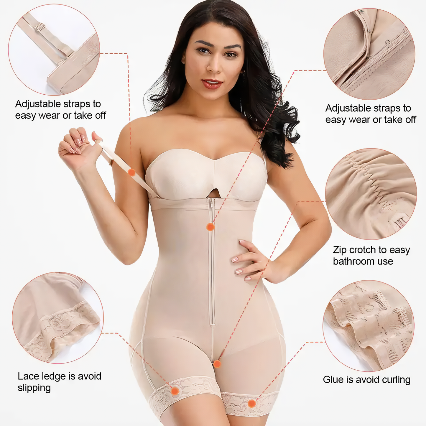 Gaine amincissante ventre plat beige / BodyShaper