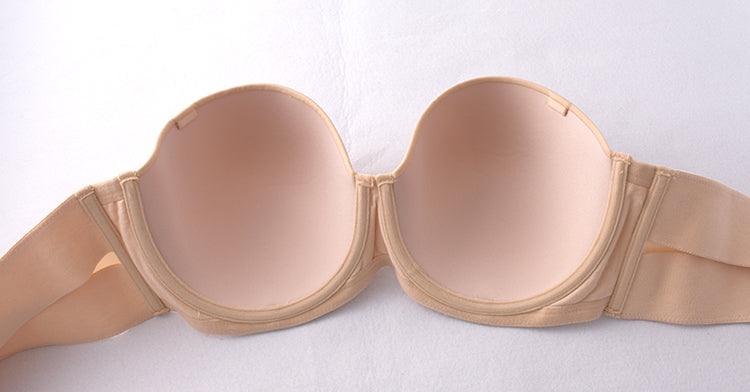 Soutien-gorge avec bretelles détachables beige